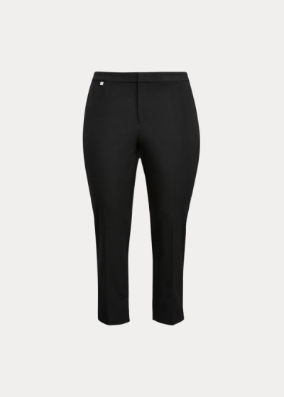 Pantalones Ralph Lauren Mujer Negros - Cotton Twill Skinny - NZFVB5618